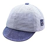 Davcor Moring 帽子 キャップ 野球帽 ベビー スウェット キッズ 子供 夏 日よけ 登園 入園 日焼け対策 ユニセックス 男女兼用 シンプル ストライプ サイズ調整可能 手洗い可能 アウ