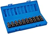 Grey Pneumatic (1610UM) 3/8" Drive 10-Piece 12-Point Standard Length Metric Universal Socket Set [並行