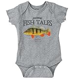 BriscoブランドピーコックBass Fishスポーツ用品ギフトクールグラフィック釣りOnesieボディスーツ カラー: グレー