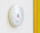 シンワ測定 温湿度計 Q-2 丸型 ライトグレー 10cm 70497