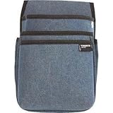トラスコ中山:TRUSCO デニム腰袋 中型 3段 ブルー TDC-T102 型式:TDC-T102