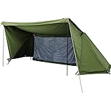 Soomloom ミリタリーテント Military tent X-largeビッグサイズ ポップテント１人用 アウトドアキャンピング T/C素材 日除け ポリコットン 日陰濃い 遮熱/耐火/難燃/耐久