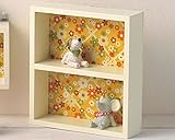 小物ディスプレイ棚 丸和貿易 ミニチュアボーム ミニシェルフ ダブル イエローフラワー 400648902