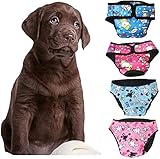 ペット犬用 マナーパンツ おむつカバー 犬用 生理 パンツ お出かけ 雌犬/中大型犬/老犬用 生理用品 犬の尿失禁対策 発情期 月経期 洗える 再利用可能(1個,色ランダム)(XL)
