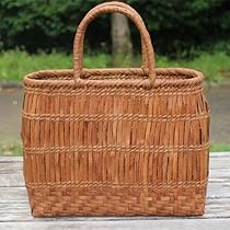 葡萄つるカゴバッグ かご・バスケット・雑貨 - menui | 【山ぶどう 横長かごバッグ