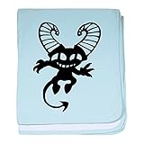 CafePress – Evil – スーパーソフトベビー毛布、新生児おくるみ ブルー 084232919025CD2