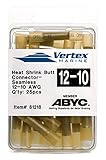 Butt Connector Marine Grade - Adhesive Lined Heat Shrink - A81218 - 12-10 AWG - 25 Pack [並行輸入品]