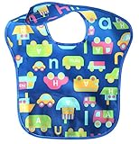 Hanna Hula(ハンナフラ) お食事エプロン(袖なし) ビブ 食べこぼし防止 のりもの