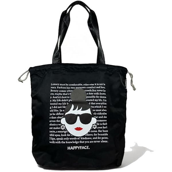 Amazon | [HAPPYFACE] ハッピーフェイス トートバッグ 巾着 2WAY