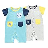 mother goose (マザーグース ) 半袖グレコ (70～80cm) キムラタンの子供服 (11544-171b) ブルー 70