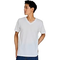 青いストライプVネックTシャツ 青のストライプVネックTシャツ Sサイズ - メルカリ