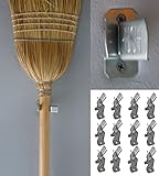 メタルスプリンググリップクランプガレージクローゼット壁Organizer for Brooms、Mops、Rakes、etc。 L シルバー 14178292