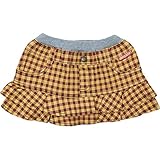 2014年オールシーズン CHILD CHAMP(チャイルド チャンプ) ストレッチツイル格子ティアードスカート 120cm/マスタード NO.C-86843402