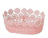 ギフトの詰め合わせに 丸和貿易 ホシュティード オーバルバスケット ピンク (S) 400646601