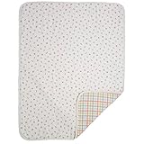 国産8重ガーゼケット《メル》【85c×110c】【日本製】 (ホワイト×レッド)