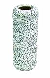 Bon 81-114 18#, 1000-Feet Bonded Braided Nylon Line, White with Black Flecks [並行輸入品]