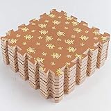 RXIN ベビーEVAフォームプレイパズルマット 9点 インターロッキングフロアマット 各30cmX30cmX1cm=12インチX12インチX3/8インチ YJR29