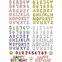 Amazon | Ealimun アルファベット バルーン レターバルーン 数字