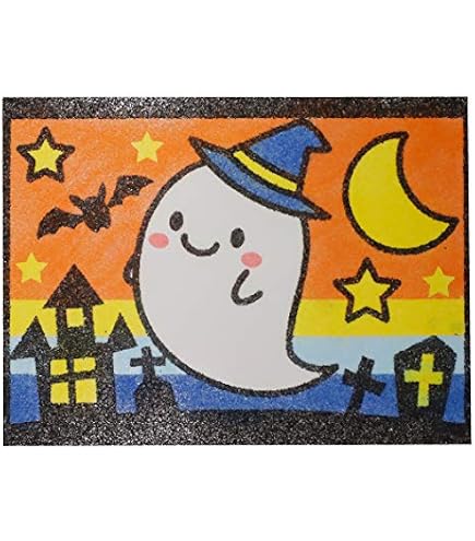 Amazon.co.jp: かんたんすな絵セット(ハロウィン) 砂絵 工作キット
