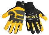 Stanley S77871 Grain Goatskin Palm with PVC Reinforcements and an Air Mesh Breathable Back, Large by