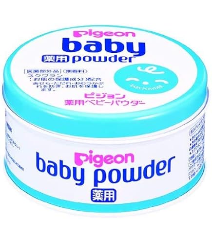 Amazon.co.jp: ピジョン 薬用ベビーパウダー ブルー缶 ×5個セット