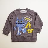 アンパンマンの仲間 だだんだん さがら刺繍つき長袖トレーナー 90ｃｍ～100ｃｍ （EA3879-EA9230-D) (95cm)