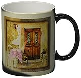 スーザンブラウンデザインPlacesテーマ – Greek Cafe – マグカップ 11-oz Magic Transforming Mug ホワイト mug_31502_3