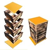 日本蜜蜂 日本みつばち 日本ミツバチ 巣箱 重箱式 (4段) 焼き有