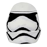キッズ・ジュニア用 スター・ウォーズ ストーム・トルーパー オフィシャル商品 折り返しニット帽 ビーニーハット ビーニー帽 ニットキャップ 帽子 冬 ボーイズ (ワンサイズ) (ホワイト/ブラック)