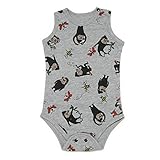 Mademoiselle papillon ロンパース ノースリーブ ベビー肌着 ゴリちゃんファミリー 【ミスティグレーsize:70】