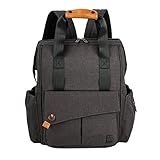 【ALLCAMP】 マザーズバッグ リュック 大容量 多機能 マザーズバッグ ベビーバッグ ママのバックパック (ブラック)