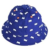 PER　ベビー 赤ちゃん 帽子 キャップ 子ども 子供　コットン 綿 男の子 女の子 ユニセックス お出かけ 日差し 紫外線対策 春/夏/秋 ブルー