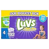 Luvs Ultra Leakguards Diapers, One Month Supply, Size 4, 192 Count by Luvs
