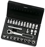 GearWrench 8925 25 Piece 1/4-Inch Drive (13mm) Pass Thru Ratchet Set SAE and Metric by GearWrench