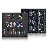（2.5ミリメートルピッチ）ledマトリックスモジュールパネル屋内rgb 64 x 64ドットピクセルHDスクリーンフルカラー160 * 160 mm (RGB)