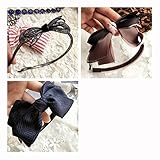 BIANHUAN カチューシャ レディース　3点セット 幅広 リボン ヘアアクセサリー 無地 結婚式　シンプル　痛くないカチューシャ ヘアバンド 結婚式 二次会 オフィス