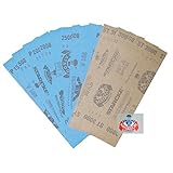 10 PC 3 1/2 「 x 9 」「ウェット・ドライサンドペーパー 1500 / 2000 / 2500 / ドイツで行われた 3000
