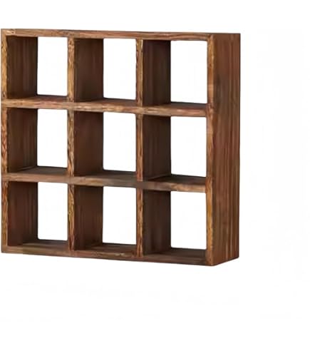 Amazon｜Skywinkディスプレイ棚 アンティーク 棚 ラック棚 木製