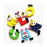 Tenworld Baby Educational Toy Gift 26pcs Wooden Cartoon Alphabet A-Z Magnets by Tenworld