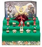 ミニ五月人形 端午の節句『出世兜大新三段飾り 風神雷神(5265)』兜飾り カブト 武士 武将...