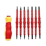 Demiawaking 絶縁ドライバーセット 差し替えグリップ 差し替えタイプ 7ピースセット