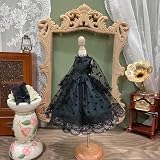 HAMRETHYPPZ 1/4 1/6 1/3 BJD 球体関節人形 ドレス ドール コスチューム 人形メイド服 球体関節人形着せ替え ドールドレス プリンセスドレス、黒のプリンセススカート、かわいいメイドスカート、かわいいロリースカート、祝日のドレススカート、花柄スカート(ヘッド、素体は含まりません) (1/3)