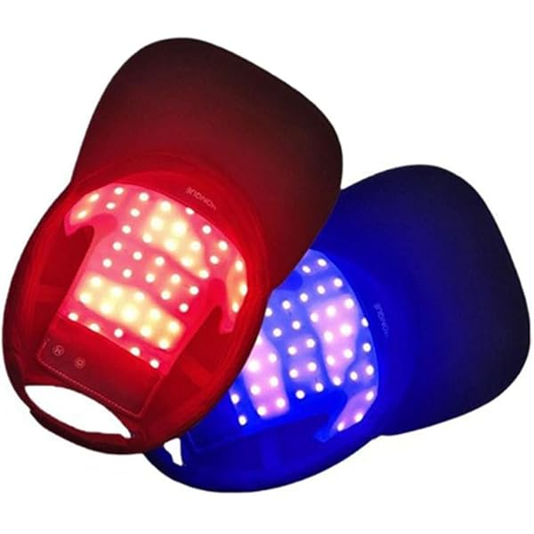 Amazon | 赤色led 頭皮 赤色光キャップ 青色光キャップ 赤色光 led
