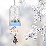 3種類 LED風鈴 ハンギングベル LEDライト・ウィンド・チャイム LED照明 プラスチック＆ガラス 鐘 ハンギングベル ホームデコレーション 完璧な贈り物 安全 無毒 環境にやさしい(02)