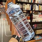 TSQIBU ボトル 水筒 2L 大容量 ポータブルストロースポーツウォーターボトル BPAフリー プラスチックウォーターボトル 大人 子ども アウトドア スポーツ 登山用 キャンプ ランニング ジム ハイキング 自転車 (2L,PURPLE)
