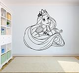 プリンセスラプンツェル壁ステッカー漫画Walt DisneyビニールポスターTangled壁ビニールデカールホーム内部装飾子供ルーム壁画子供部屋イメージtang9
