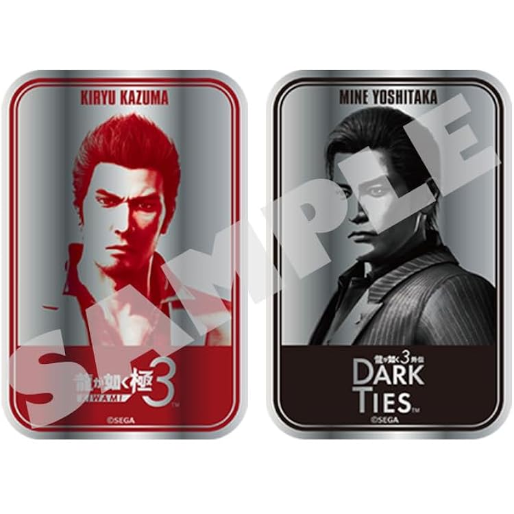 Amazon | 『龍が如く』20周年記念 金メッキ代紋缶バッジ vol.1（全5種