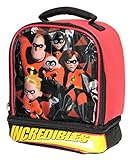 The Incredibles 2 Lunch Box Insulated Dual Compartment Lunch Bag Kit