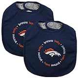 Baby Fanatic Team Color Bibs, Denver Broncos, 2-Count by Baby Fanatic (English Manual)