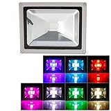 Ruanyi 暖かい白い冷たい白い防水グレードIP65 LEDの投光器調光可能なRGB 20WはLED 1700-1950LM（AC 85-265V）を統合します